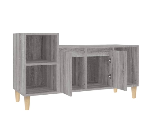 Mueble de TV madera contrachapada gris Sonoma 100x35x55 cm