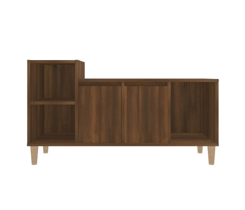 Mueble para TV madera contrachapada marrón roble 100x35x55 cm