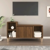 Mueble para TV madera contrachapada marrón roble 100x35x55 cm