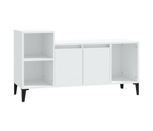 Mueble para TV madera contrachapada blanco 100x35x55 cm