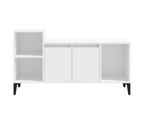 Mueble para TV madera contrachapada blanco 100x35x55 cm