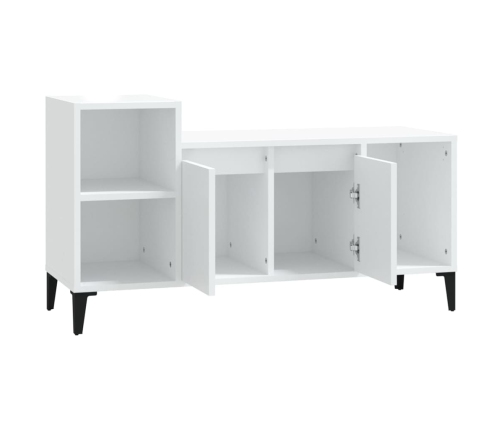 Mueble para TV madera contrachapada blanco 100x35x55 cm