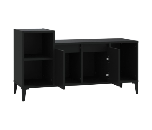 Mueble para TV madera contrachapada negro 100x35x55 cm