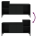 Mueble para TV madera contrachapada negro 100x35x55 cm