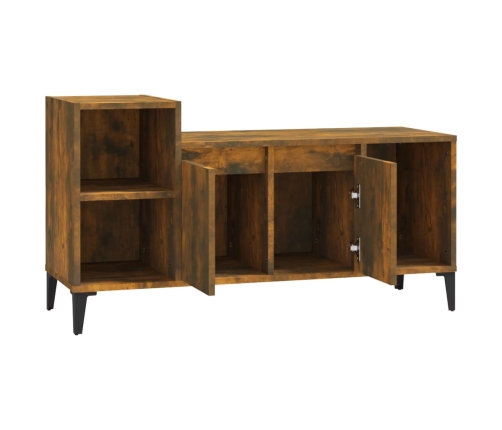 Mueble para TV madera contrachapada roble ahumado 100x35x55 cm