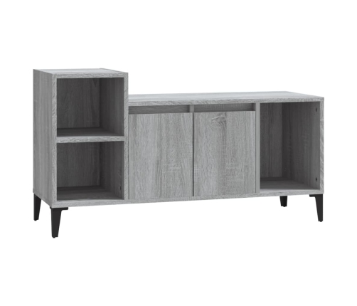 Mueble de TV madera contrachapada gris Sonoma 100x35x55 cm