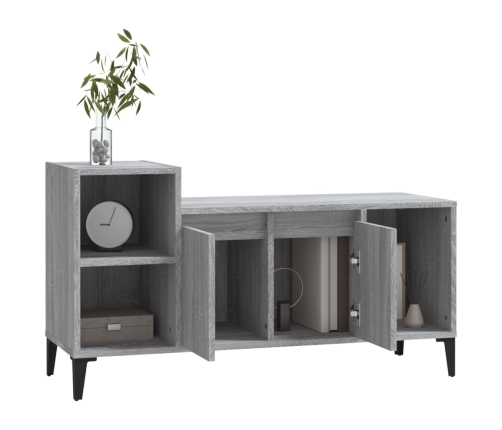 Mueble de TV madera contrachapada gris Sonoma 100x35x55 cm