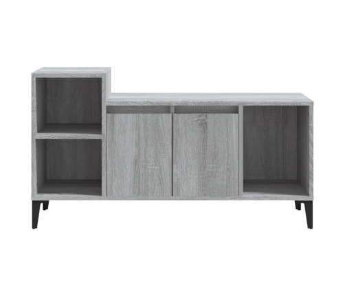 Mueble de TV madera contrachapada gris Sonoma 100x35x55 cm