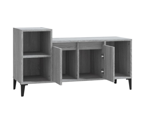 Mueble de TV madera contrachapada gris Sonoma 100x35x55 cm