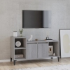 Mueble de TV madera contrachapada gris Sonoma 100x35x55 cm