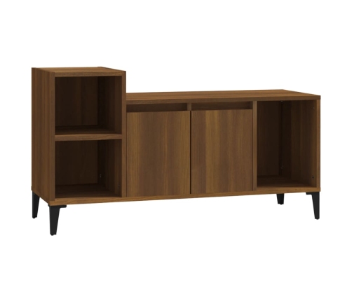 vidaXL Mueble para TV madera contrachapada marrón roble 100x35x55 cm