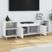 Mueble para TV madera contrachapada blanco 160x35x55 cm