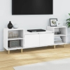 Mueble para TV madera contrachapada blanco 160x35x55 cm