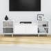 Mueble para TV madera contrachapada blanco brillo 160x35x55 cm