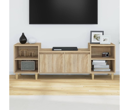 Mueble para TV madera contrachapada roble Sonoma 160x35x55 cm