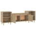 Mueble para TV madera contrachapada roble Sonoma 160x35x55 cm