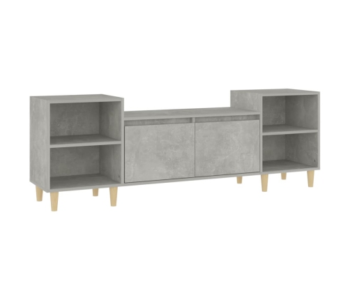 Mueble para TV madera contrachapada gris hormigón 160x35x55 cm