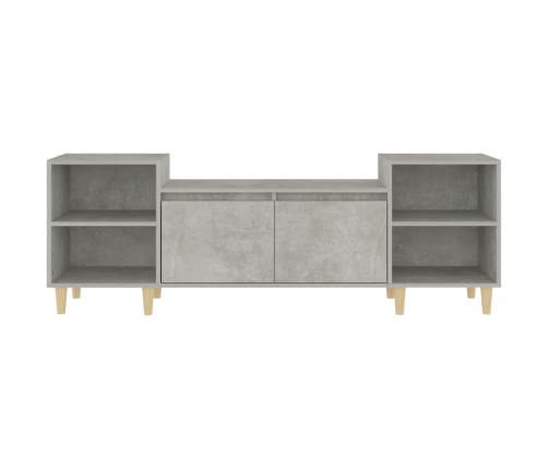 Mueble para TV madera contrachapada gris hormigón 160x35x55 cm