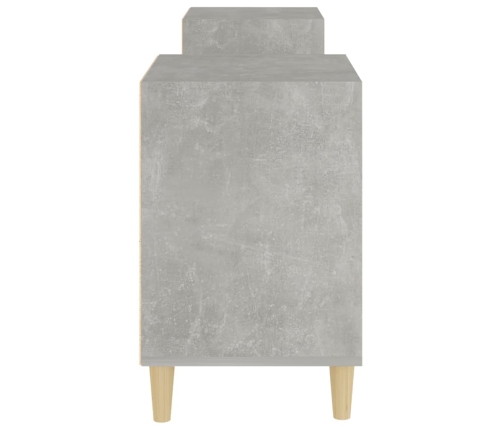 Mueble para TV madera contrachapada gris hormigón 160x35x55 cm