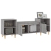 Mueble para TV madera contrachapada gris Sonoma 160x35x55 cm