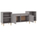 Mueble para TV madera contrachapada gris Sonoma 160x35x55 cm