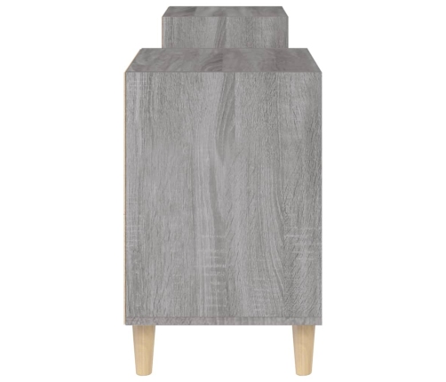 Mueble para TV madera contrachapada gris Sonoma 160x35x55 cm