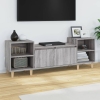 Mueble para TV madera contrachapada gris Sonoma 160x35x55 cm