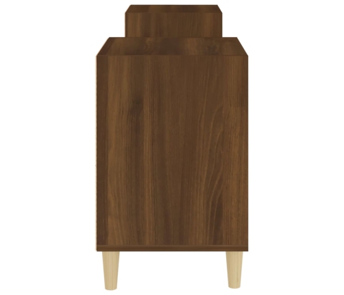 Mueble para TV madera contrachapada marrón roble 160x35x55 cm