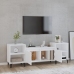 Mueble para TV madera contrachapada blanco 160x35x55 cm