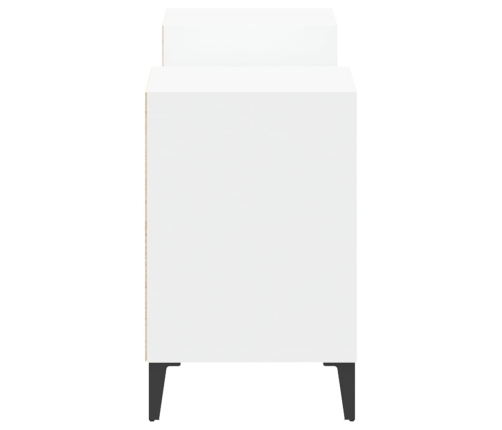 Mueble para TV madera contrachapada blanco 160x35x55 cm