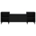 Mueble para TV madera contrachapada negro 160x35x55 cm