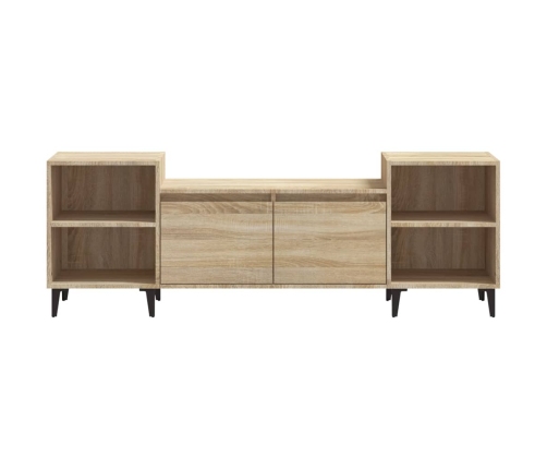 Mueble para TV madera contrachapada roble Sonoma 160x35x55 cm