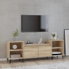 vidaXL Mueble para TV madera contrachapada roble Sonoma 160x35x55 cm