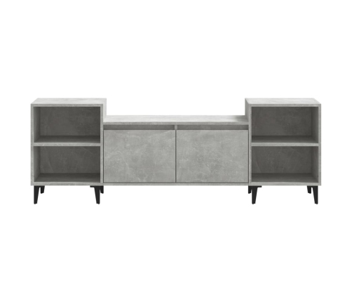 Mueble para TV madera contrachapada gris hormigón 160x35x55 cm