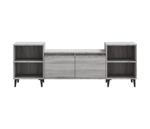 Mueble para TV madera contrachapada gris Sonoma 160x35x55 cm