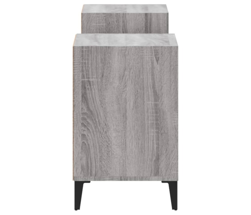 vidaXL Mueble para TV madera contrachapada gris Sonoma 160x35x55 cm