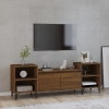 Mueble para TV madera contrachapada marrón roble 160x35x55 cm