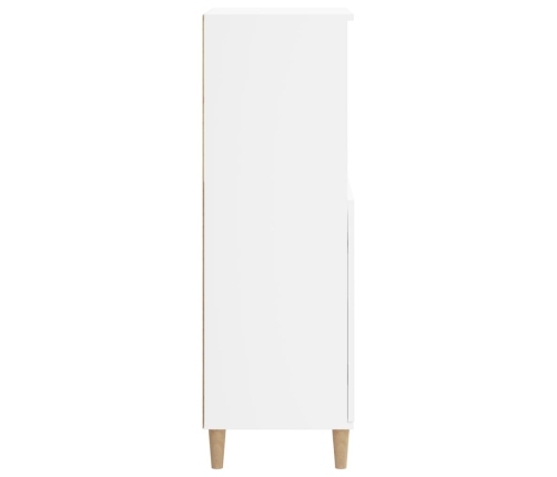 Aparador alto madera contrachapada blanco 60x36x110 cm