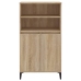 Aparador alto madera contrachapada color roble 60x36x110 cm