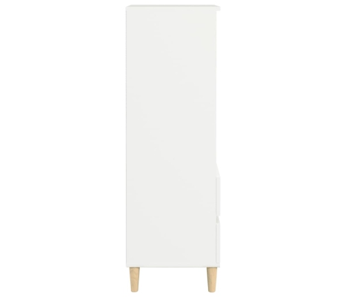 Aparador alto madera contrachapada blanco 40x36x110 cm