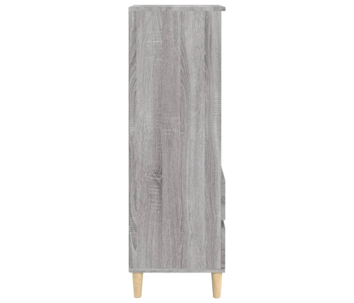 Aparador alto madera contrachapada gris Sonoma 40x36x110 cm