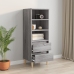 Aparador alto madera contrachapada gris Sonoma 40x36x110 cm