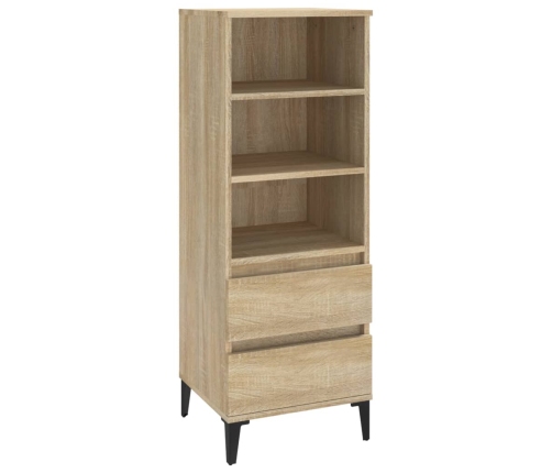 Aparador alto madera contrachapada roble Sonoma 40x36x110 cm