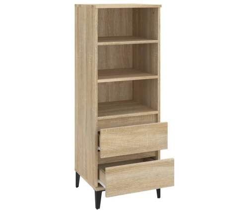 Aparador alto madera contrachapada roble Sonoma 40x36x110 cm