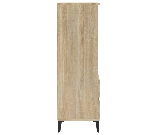 Aparador alto madera contrachapada roble Sonoma 40x36x110 cm