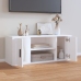 Mueble para TV madera contrachapada blanco 100x35x40 cm