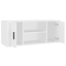 Mueble para TV madera contrachapada blanco 100x35x40 cm