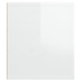 Mueble de TV madera contrachapada blanco brillo 100x35x40 cm