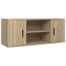 Mueble para TV madera contrachapada color roble 100x35x40 cm