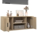 Mueble para TV madera contrachapada color roble 100x35x40 cm